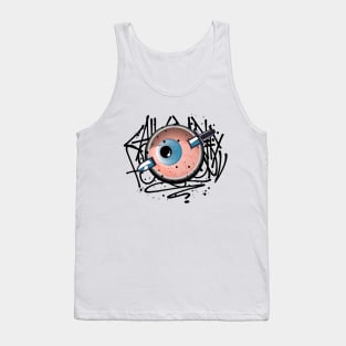 Monster Eye Graffiti Tank Top